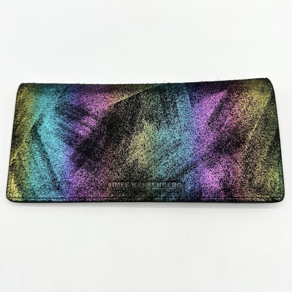 Aimee Kestenberg Rainbow Metallic Marietta Bifold Wallet Rare